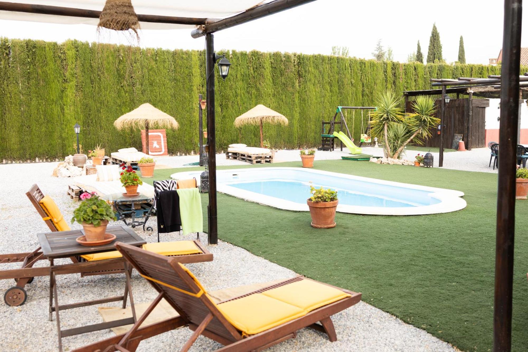 LA CUADRA, Finca privada a los pies de Sierra Nevada, a 10 minutos del centro, Jardín, Barbacoa La Zubia  Exterior foto